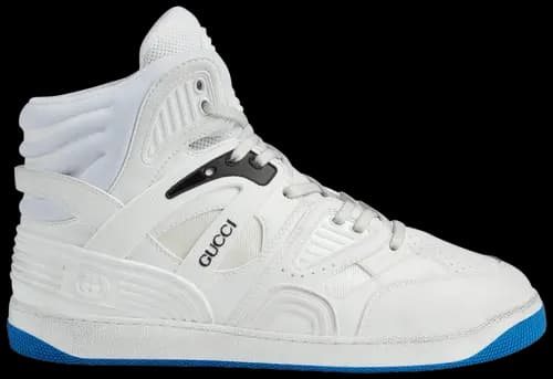 Giày Gucci Basket High Sneaker 'White Blue' 661301-2SHA0-9014 Giày Gucci Basket High Sneaker 'White Blue' 661301-2SHA0-9014