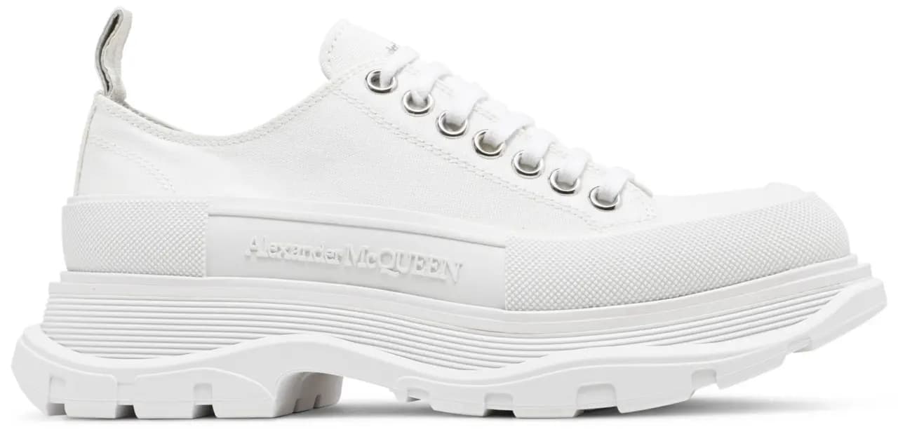 Giày Alexander McQueen Wmns Tread Slick Lace Up 'White' 611705-W4L32-9000 Giày Alexander McQueen Wmns Tread Slick Lace Up 'White' 611705-W4L32-9000