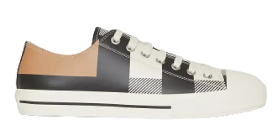 Giày Burberry Check Print Leather 'Camel' 80436061 Giày Burberry Check Print Leather 'Camel' 80436061