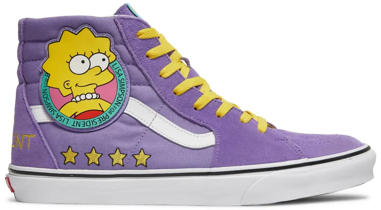 Giày Vans The Simpsons x Sk8-Hi 'Lisa 4 Prez' VN0A4BV617G Giày Vans The Simpsons x Sk8-Hi 'Lisa 4 Prez' VN0A4BV617G