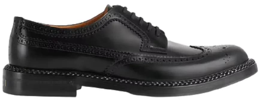 Giày Gucci Men's Lace-up Shoe with Brogue Details 669830-0GQ00-1000 Giày Gucci Men's Lace-up Shoe with Brogue Details 669830-0GQ00-1000