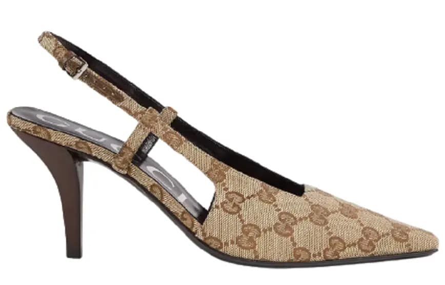 Giày Gucci Women's GG Slingback Pump 675420-KY980-9763 Giày Gucci Women's GG Slingback Pump 675420-KY980-9763