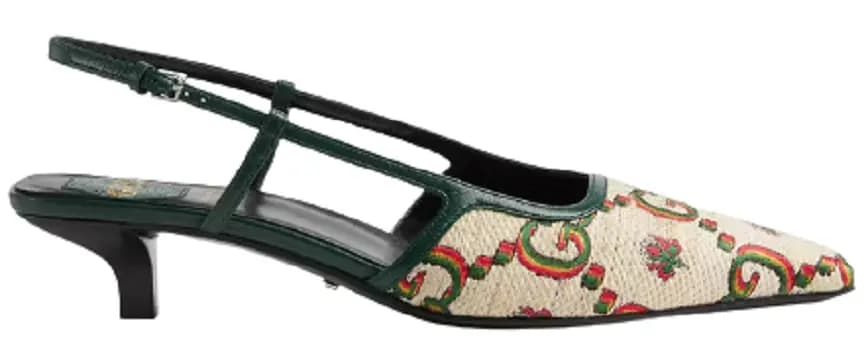 Giày Gucci Women's Gucci 100 Sling Back Pump 677994-UMB60-9660 Giày Gucci Women's Gucci 100 Sling Back Pump 677994-UMB60-9660