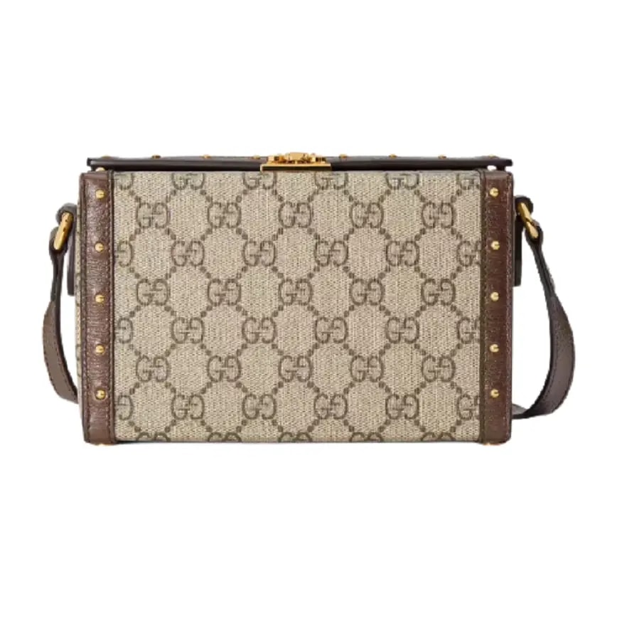 Túi Gucci GG Mini Beige And Brown Leather 678460-HUHEG-8358 Túi Gucci GG Mini Beige And Brown Leather 678460-HUHEG-8358