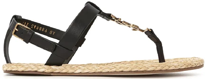 Dép Saint Laurent Monogram Cassandra Flat 'Beige' 688692-DWEDD-1000 Dép Saint Laurent Monogram Cassandra Flat 'Beige' 688692-DWEDD-1000