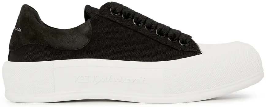 Giày Alexander Mcqueen Deck Plimsol 'Black' 697120-W4MV7-1070 — kich-thuoc: 36 Giày Alexander Mcqueen Deck Plimsol 'Black' 697120-W4MV7-1070 — kich-thuoc: 36
