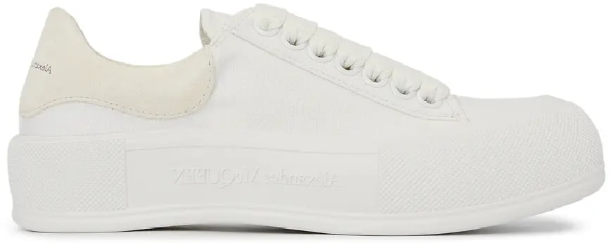 Giày Alexander Mcqueen Deck Plimsol 'White' 697120-W4MV7-9000 — kich-thuoc: 37.5 Giày Alexander Mcqueen Deck Plimsol 'White' 697120-W4MV7-9000 — kich-thuoc: 37.5