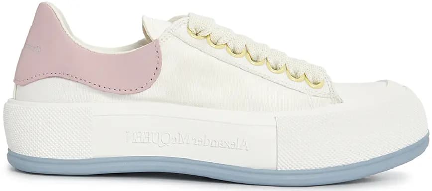 Giày Alexander Mcqueen Deck Plimsol 'White' 697120-W4TGL-8869 Giày Alexander Mcqueen Deck Plimsol 'White' 697120-W4TGL-8869