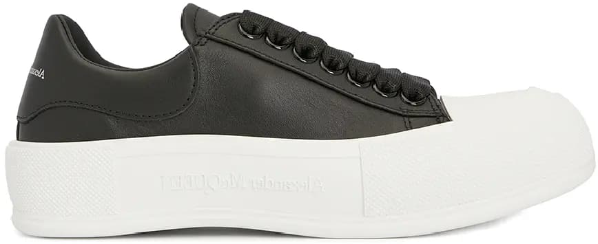 Giày Alexander Mcqueen Deck Plimsol 'Black' 697121-WIAB6-1070 Giày Alexander Mcqueen Deck Plimsol 'Black' 697121-WIAB6-1070