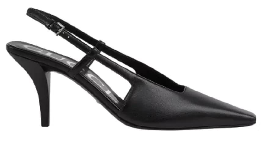Giày Gucci Women's Slingback Pump Black Leather 674666-C9D00-1000 Giày Gucci Women's Slingback Pump Black Leather 674666-C9D00-1000