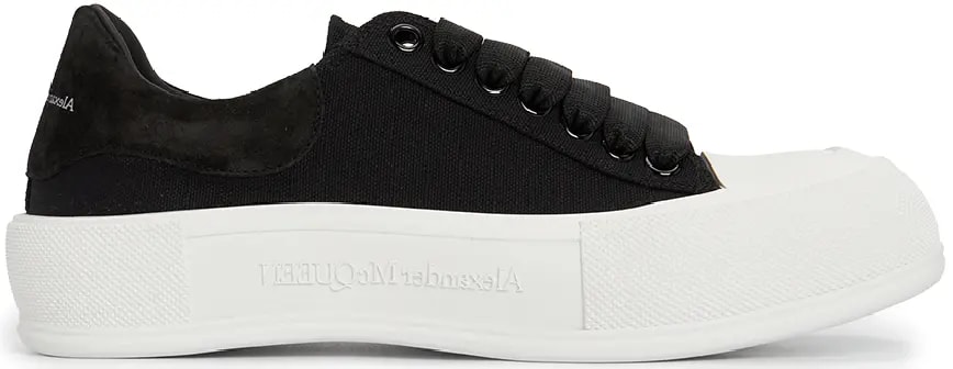 Giày Alexander Mcqueen Deck Plimsol 'Black' 707680-W4MV7-1070 — kich-thuoc: 40 Giày Alexander Mcqueen Deck Plimsol 'Black' 707680-W4MV7-1070 — kich-thuoc: 40