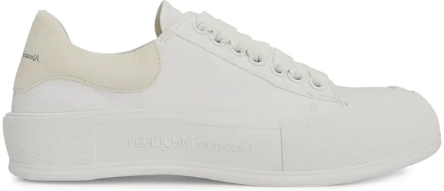 Giày Alexander Mcqueen Deck Plimsol 'White' 707680-W4MV7-9000 Giày Alexander Mcqueen Deck Plimsol 'White' 707680-W4MV7-9000