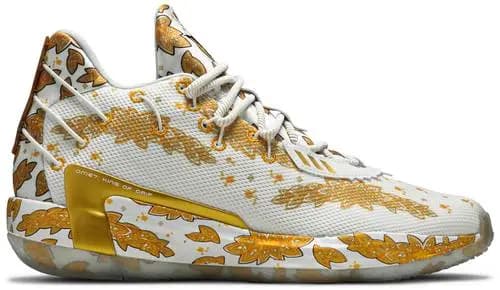 Giày Adidas Ric Flair x Dame 7 'White Gold Metallic' FX6616 Giày Adidas Ric Flair x Dame 7 'White Gold Metallic' FX6616
