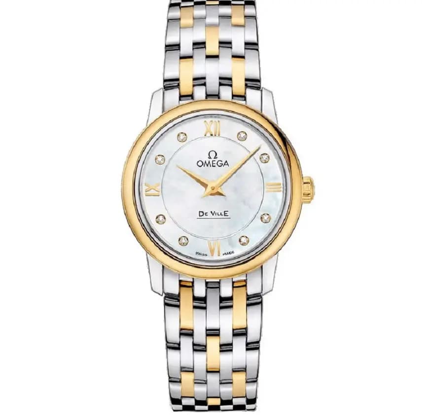 Đồng Hồ Omega De Ville Prestige 'Silver Gold' 424-20-27-60-55-001 Đồng Hồ Omega De Ville Prestige 'Silver Gold' 424-20-27-60-55-001