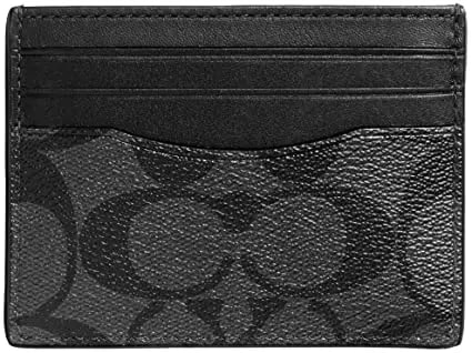 Ví Coach Slim ID Card Case In Signature Canvas Black 805D5BKK2U Ví Coach Slim ID Card Case In Signature Canvas Black 805D5BKK2U