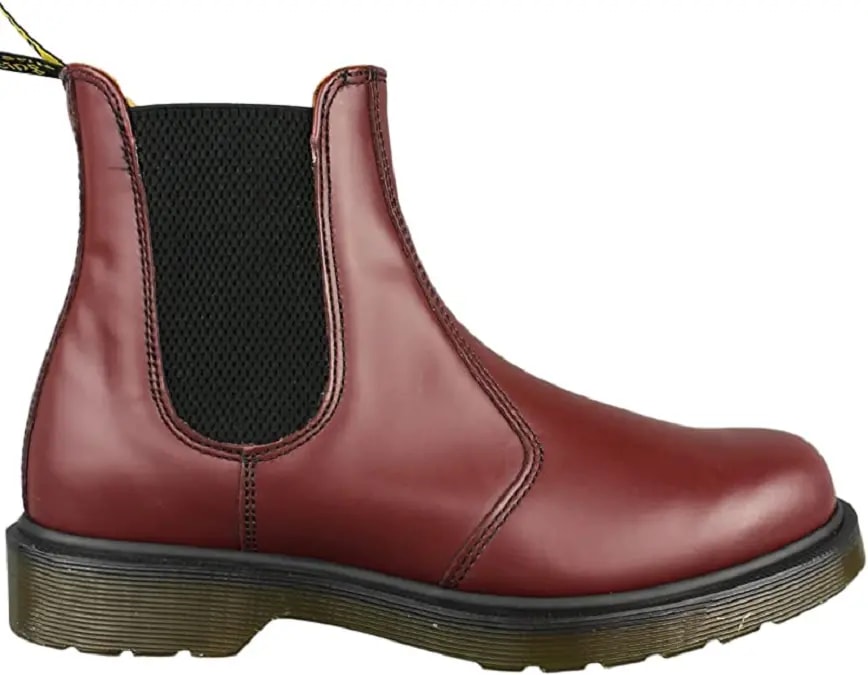 Giày Dr. Martens Vegan 2976 Cherry Red Chelsea Boots 11853600 — kich-thuoc: 36 Giày Dr. Martens Vegan 2976 Cherry Red Chelsea Boots 11853600 — kich-thuoc: 36