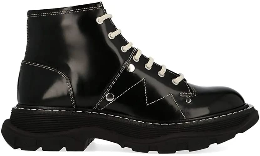 Giày Alexander McQueen Luxury Fashion Negro Botines 595469-WHQSG-1090 Giày Alexander McQueen Luxury Fashion Negro Botines 595469-WHQSG-1090