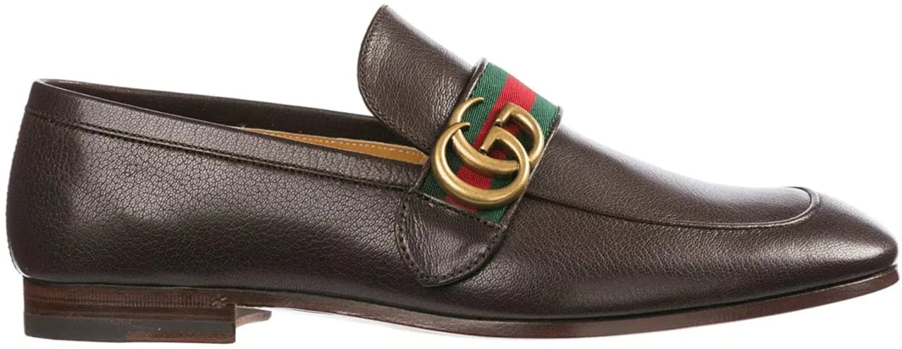 Giày Gucci Men's Leather Loafers Moccasins Quentin 428609-D3VN0-2156 Giày Gucci Men's Leather Loafers Moccasins Quentin 428609-D3VN0-2156