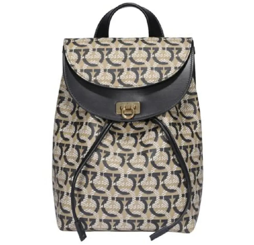 Túi Salvatore Ferragamo Gancini Canvas 'Grey Black' 21H987-726730 Túi Salvatore Ferragamo Gancini Canvas 'Grey Black' 21H987-726730