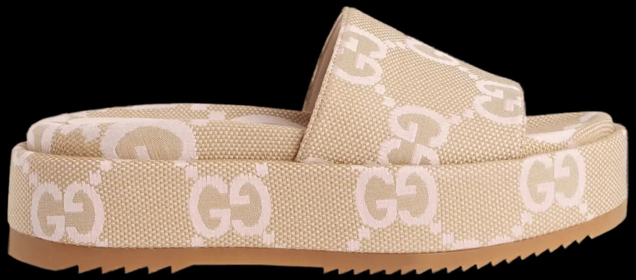 Dép Gucci Maxi GG Platform Slide 'Beige' 730043-UKO00-8805 Dép Gucci Maxi GG Platform Slide 'Beige' 730043-UKO00-8805