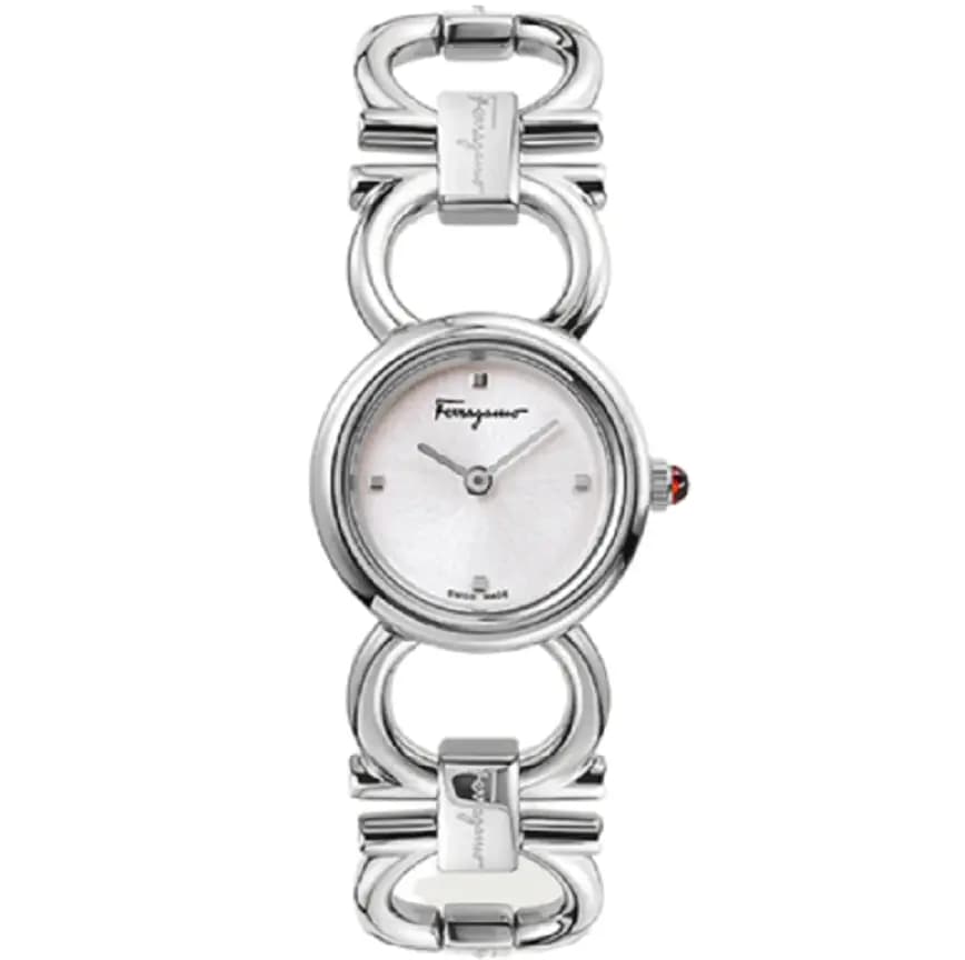 Đồng Hồ Salvatore Ferragamo Gancini Round 'Silver' 611212-743950 Đồng Hồ Salvatore Ferragamo Gancini Round 'Silver' 611212-743950