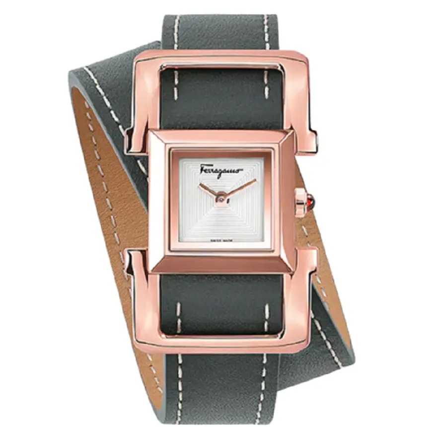 Đồng Hồ Salvatore Ferragamo Square Ingot 'Pink Silver' 611220-748777 Đồng Hồ Salvatore Ferragamo Square Ingot 'Pink Silver' 611220-748777