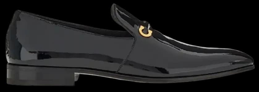 Giày Salvatore Ferragamo Moccasin Gancini 'Black' 020753-754369 Giày Salvatore Ferragamo Moccasin Gancini 'Black' 020753-754369