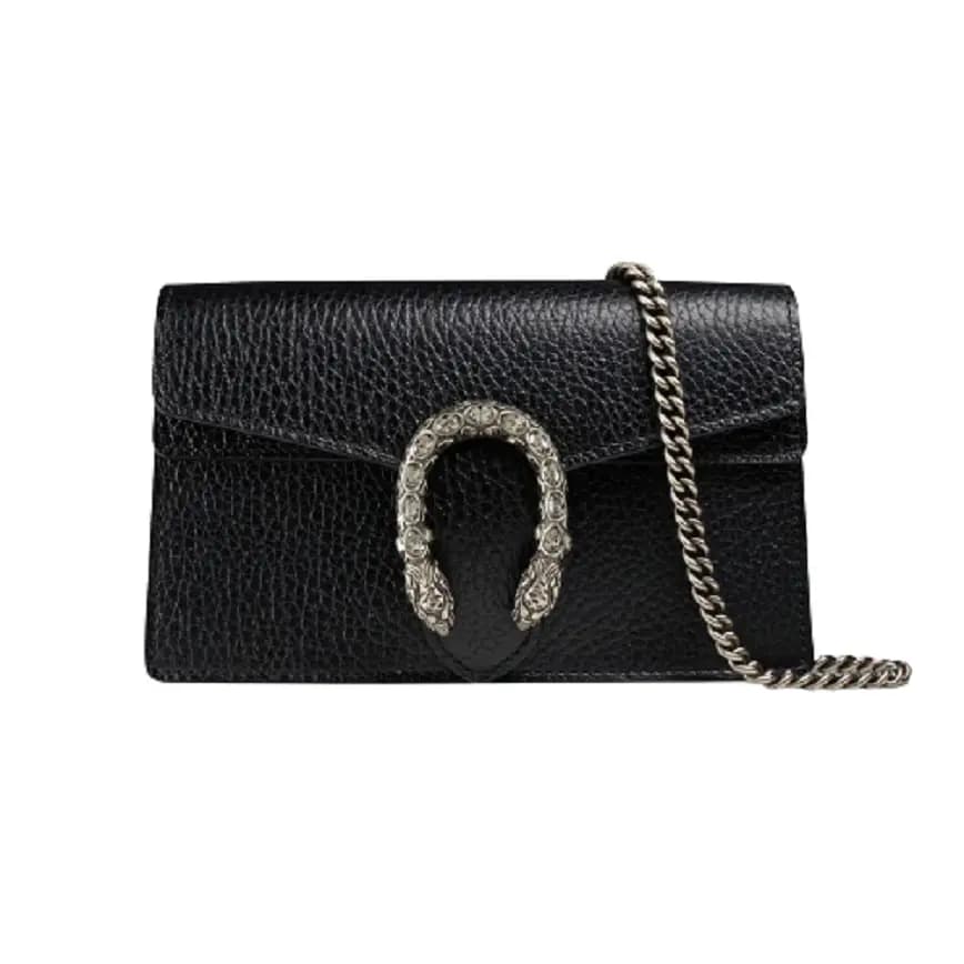 Túi Gucci Dionysus Leather Super Mini Black Leather 476432-CAOGN-8176 Túi Gucci Dionysus Leather Super Mini Black Leather 476432-CAOGN-8176