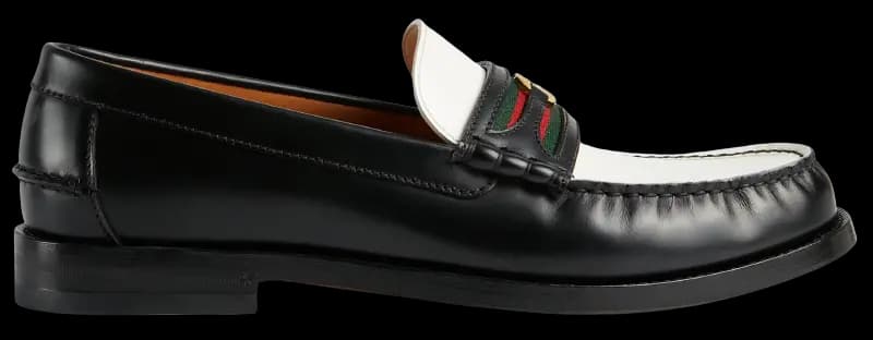 Giày Gucci Loafer Interlocking G 'Black White' 644724-17X20-1079 Giày Gucci Loafer Interlocking G 'Black White' 644724-17X20-1079