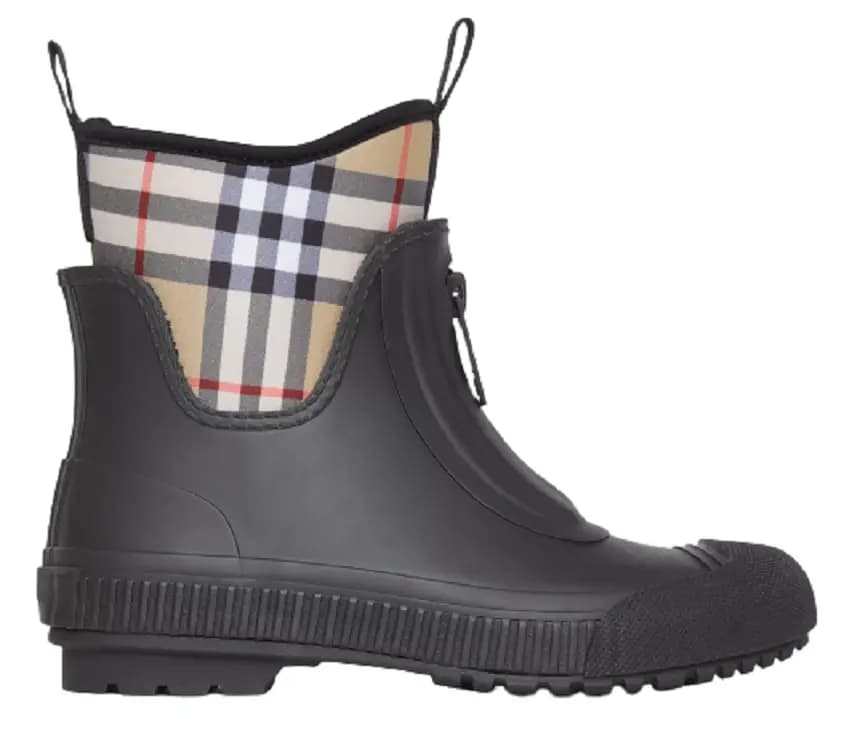 Giày Burberry Vintage Check Neoprene and Rubber Rain Boots 80070331 Giày Burberry Vintage Check Neoprene and Rubber Rain Boots 80070331