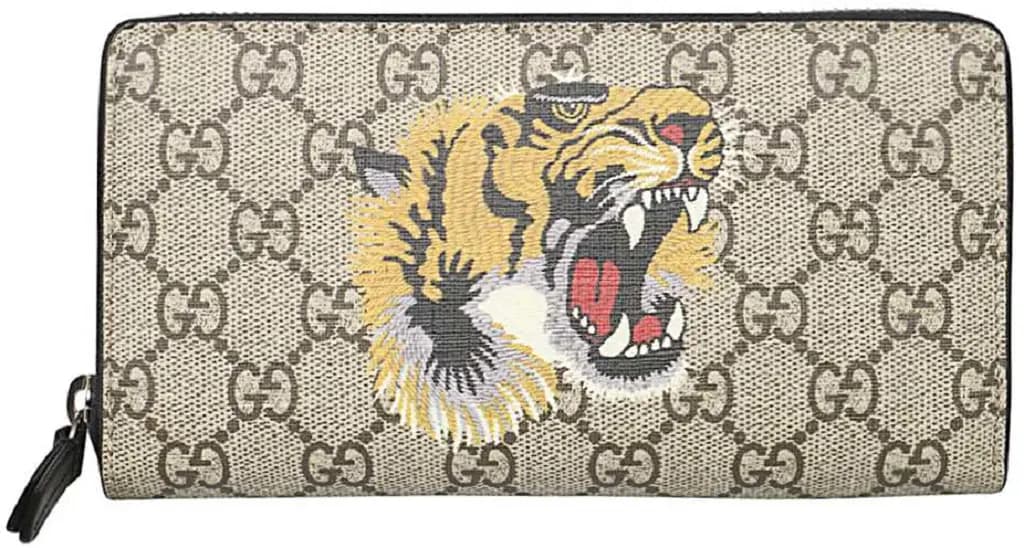 Ví Gucci Tiger Print Long Wallet 'Brown' 451273-K5Z1N-8666 Ví Gucci Tiger Print Long Wallet 'Brown' 451273-K5Z1N-8666