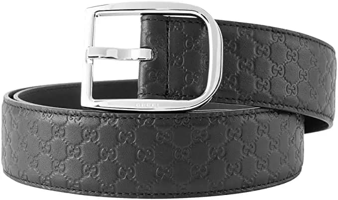 Thắt Lưng Gucci Microsima GG Men's Belt Black 449716-BMJ0N-1000 Thắt Lưng Gucci Microsima GG Men's Belt Black 449716-BMJ0N-1000