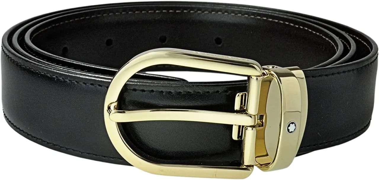 Dây Lưng Montblanc Business Line Reversible Leather Belt 'Black Brown' 111714 Dây Lưng Montblanc Business Line Reversible Leather Belt 'Black Brown' 111714