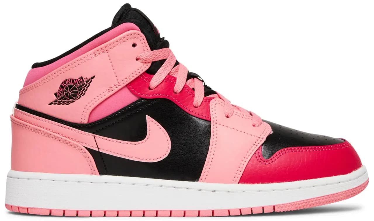 Giày Nike Air Jordan 1 Mid GS 'Coral Chalk' 554725-662 Giày Nike Air Jordan 1 Mid GS 'Coral Chalk' 554725-662