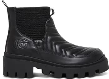 Giày Gucci Women's Matelassé Chelsea Boot 643958-DH7D0-1000 Giày Gucci Women's Matelassé Chelsea Boot 643958-DH7D0-1000