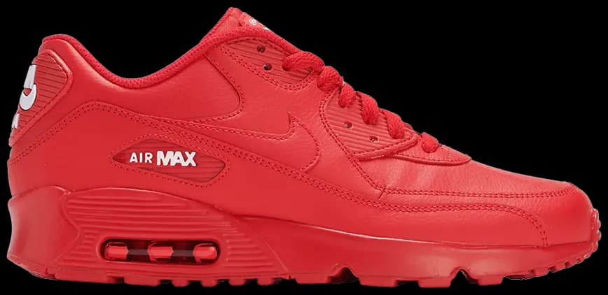 Giày Nike Air Max 90 Leather GS 'University Red' 833412-606 Giày Nike Air Max 90 Leather GS 'University Red' 833412-606