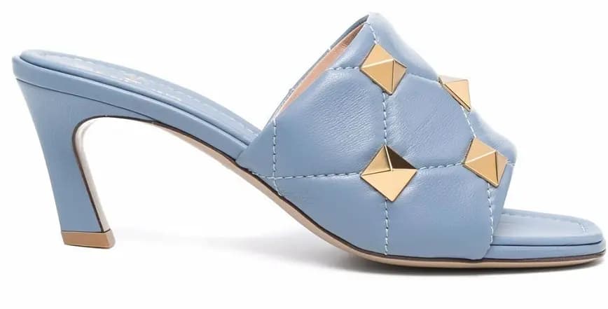 Giày Valentino Roman stud leather mules WW2S0BK3ZCG56Y Giày Valentino Roman stud leather mules WW2S0BK3ZCG56Y
