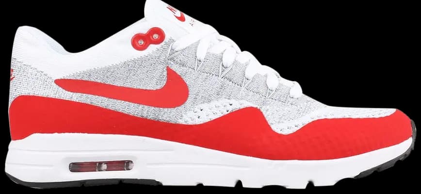 Giày Nike Air Max 1 Ultra Flyknit 'White University Red' 843384-101 Giày Nike Air Max 1 Ultra Flyknit 'White University Red' 843384-101
