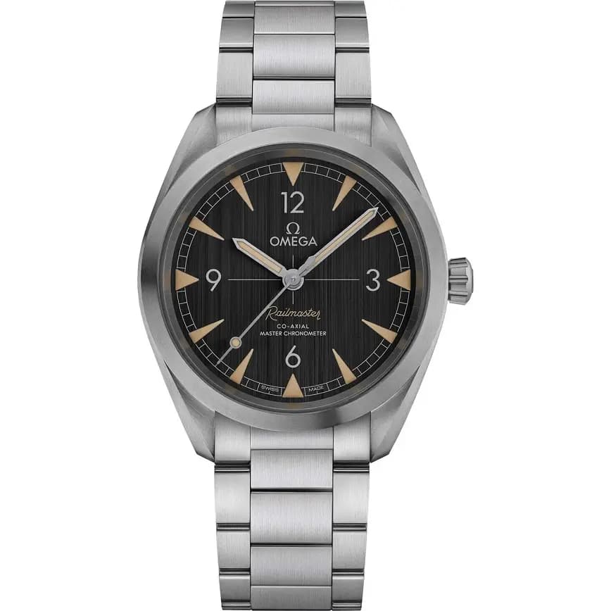 Đồng Hồ Omega Seamaster Railmaster 'Silver' 220-10-40-20-01-001 Đồng Hồ Omega Seamaster Railmaster 'Silver' 220-10-40-20-01-001
