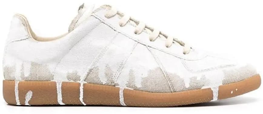 Giày Maison Margiela Canvas Paint Replica 'White' S57WS0374P3957H8545 Giày Maison Margiela Canvas Paint Replica 'White' S57WS0374P3957H8545