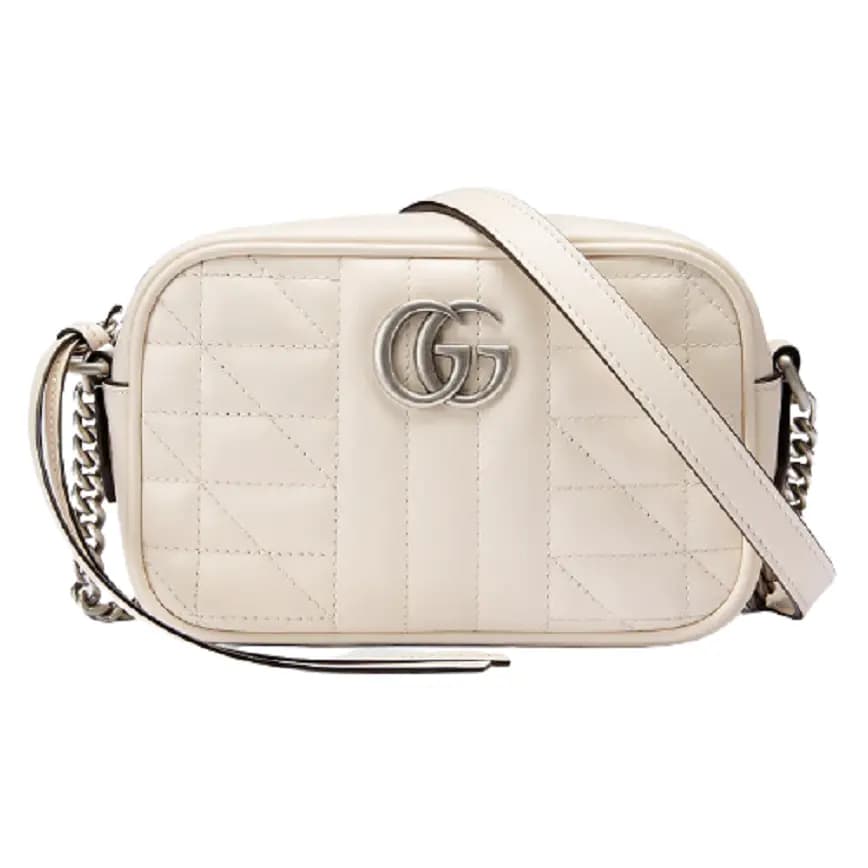 Túi Gucci GG Marmont Mini Shoulder White Leather 634936-UM8BN-9022 Túi Gucci GG Marmont Mini Shoulder White Leather 634936-UM8BN-9022