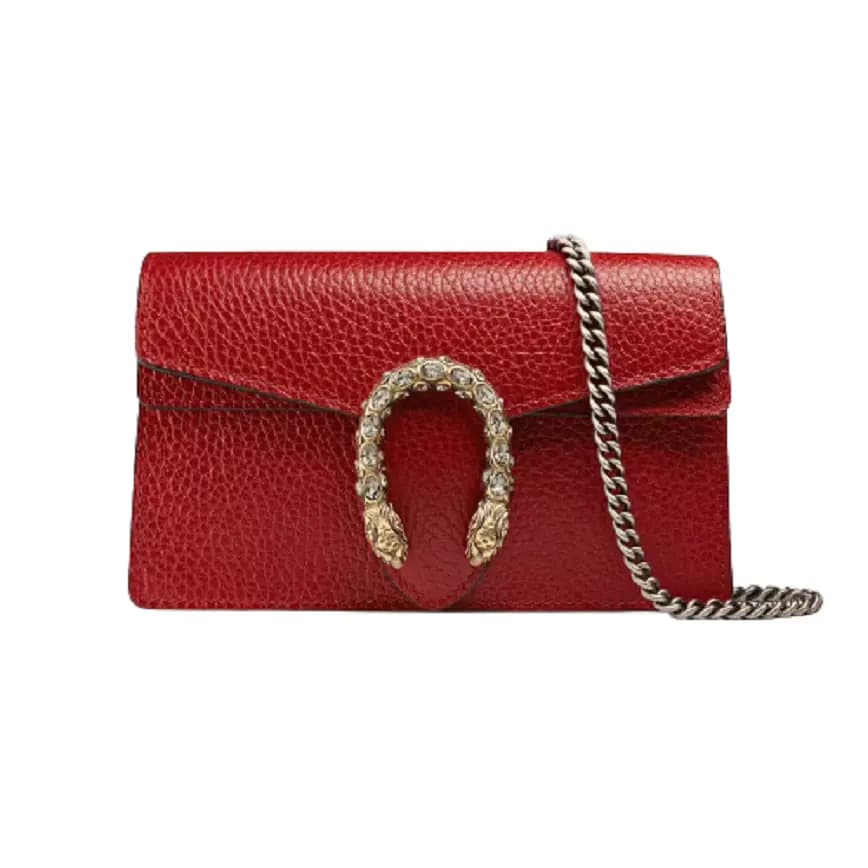 Túi Gucci Dionysus Leather Super Mini Hibiscus Red 476432-CAOGX-8990 Túi Gucci Dionysus Leather Super Mini Hibiscus Red 476432-CAOGX-8990