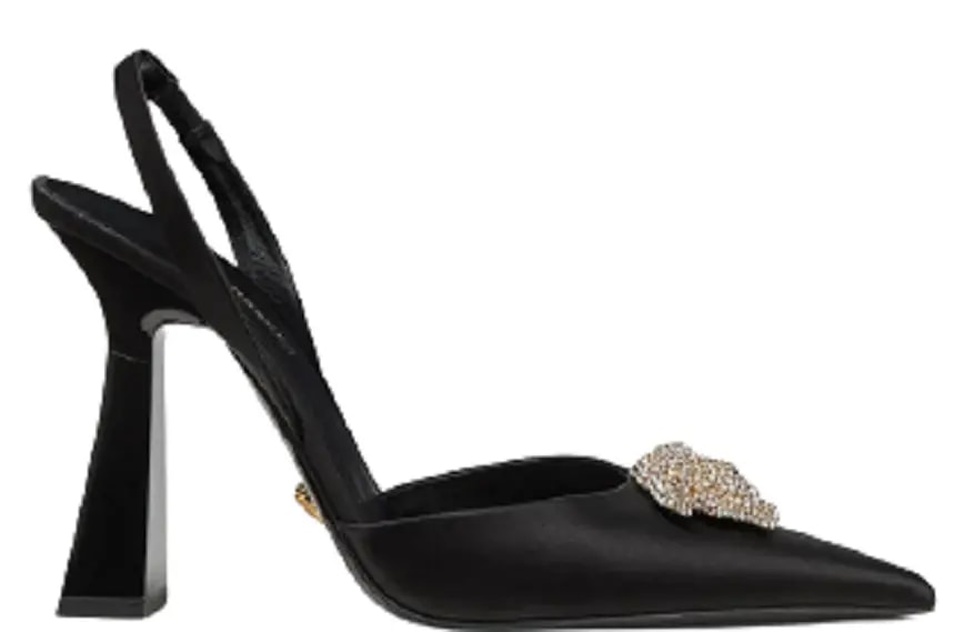 Giày Versace LA Medusa Satin Sling-Back Pumps 1001207-1A00619-1B000 — kich-thuoc: lien-he-order Giày Versace LA Medusa Satin Sling-Back Pumps 1001207-1A00619-1B000 — kich-thuoc: lien-he-order