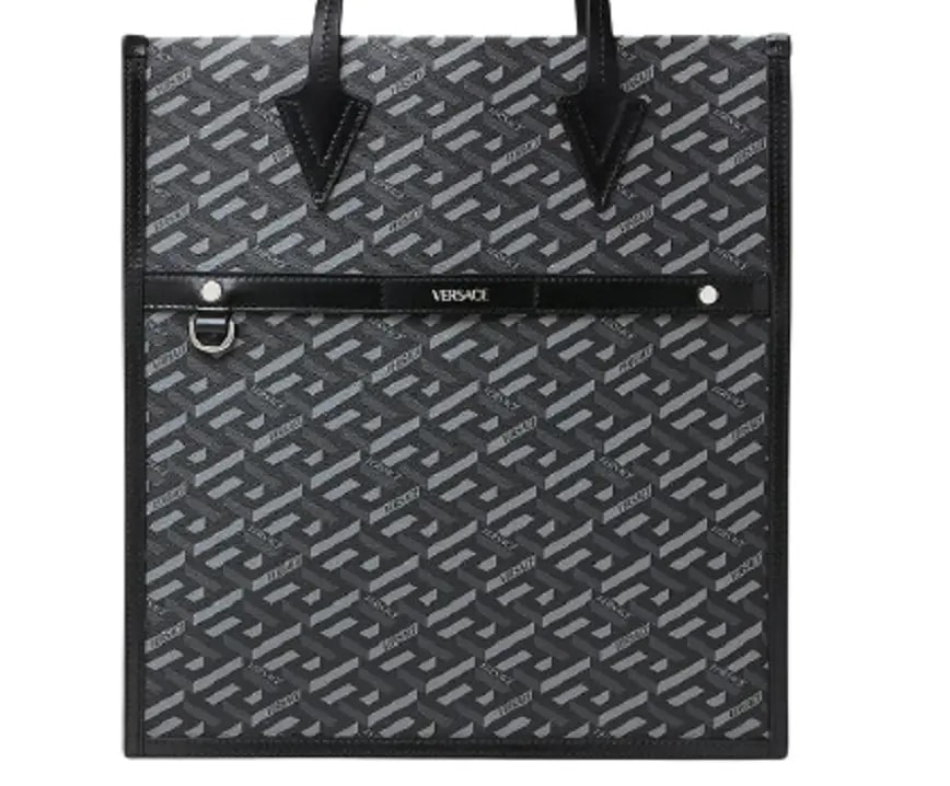 Túi Versace La Greca Signature Tall Tote Bag Black Gray 1003136-1A01444-5B05E — kich-thuoc: lien-he-order Túi Versace La Greca Signature Tall Tote Bag Black Gray 1003136-1A01444-5B05E — kich-thuoc: lien-he-order