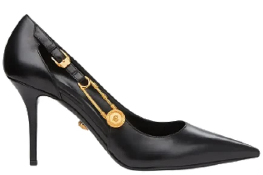 Giày Versace Safety Pin Leather DST477M-DVT2P-D41OH Giày Versace Safety Pin Leather DST477M-DVT2P-D41OH