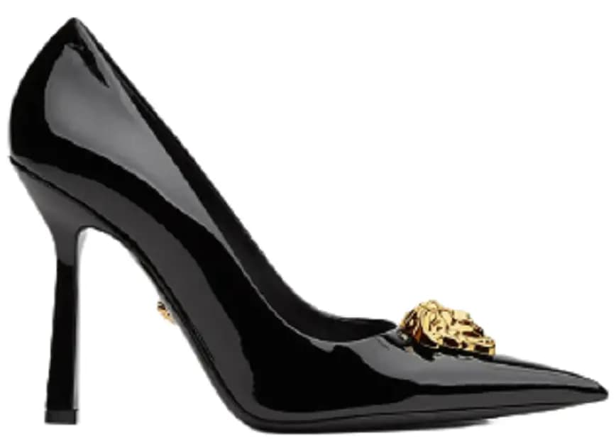 Giày Versace La Medusa Leather Pumps DST625O-D2VE-1B00V Giày Versace La Medusa Leather Pumps DST625O-D2VE-1B00V
