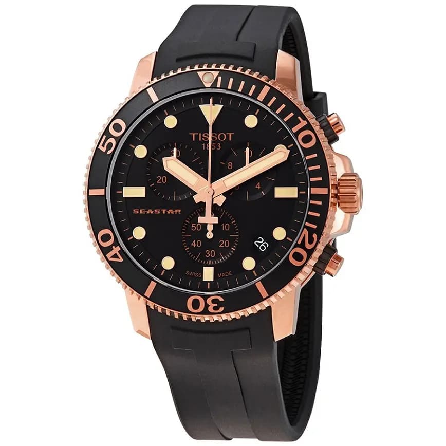 Đồng Hồ Tissot Seastar 1000 Chronograph Quartz 'Black' T1204173705100 Đồng Hồ Tissot Seastar 1000 Chronograph Quartz 'Black' T1204173705100