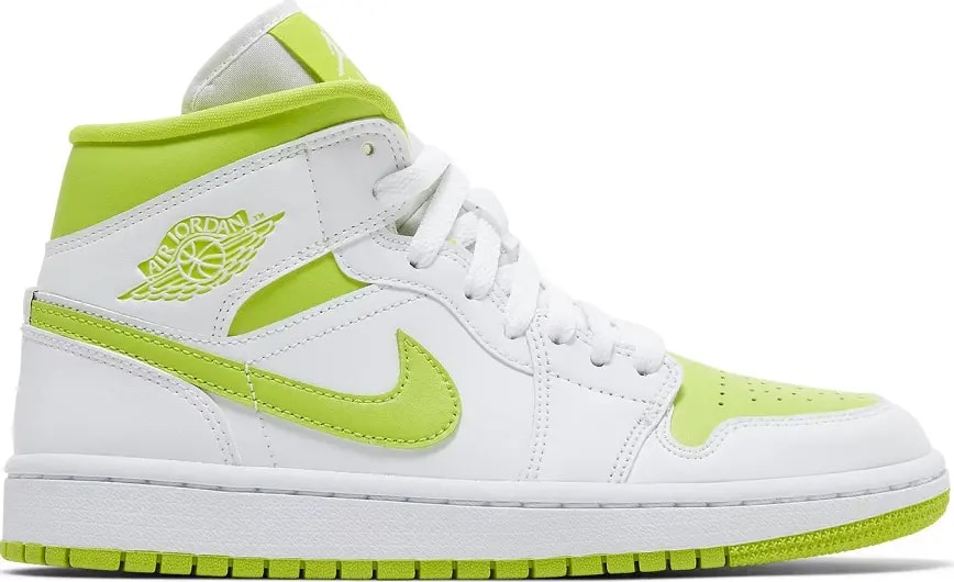 Giày Nike Wmns Air Jordan 1 Mid 'White Lime' BQ6472-131 — kich-thuoc: lien-he-order Giày Nike Wmns Air Jordan 1 Mid 'White Lime' BQ6472-131 — kich-thuoc: lien-he-order