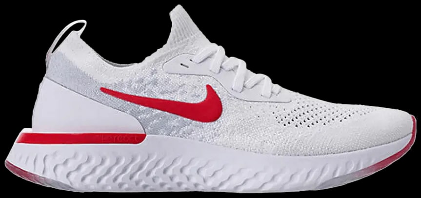 Giày Nike Epic React Flyknit "White University Red" 943311-106 — tieu-de: 36 Giày Nike Epic React Flyknit "White University Red" 943311-106 — tieu-de: 36