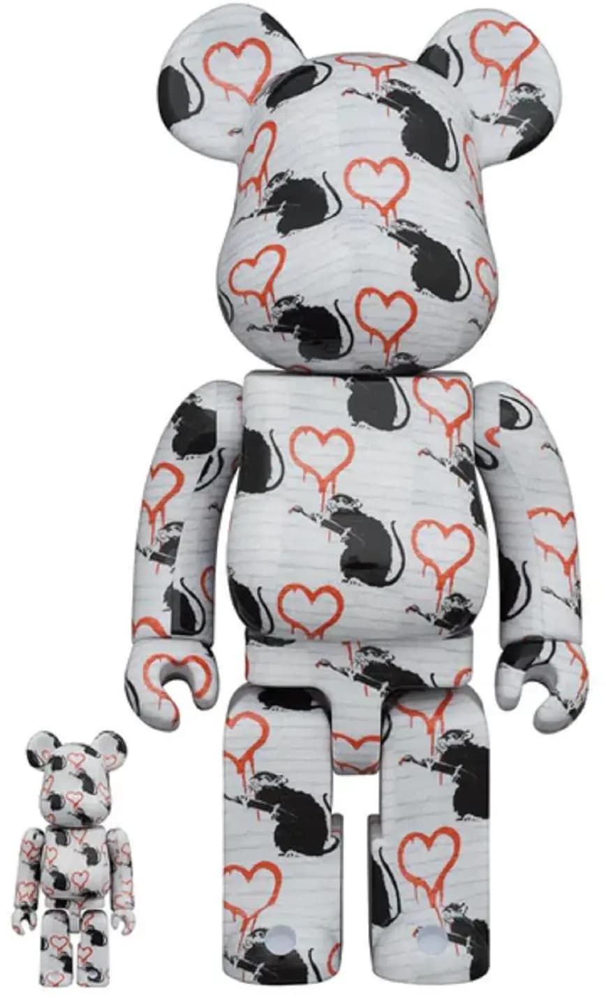 Mô Hình Brandalism Bearbrick 100% + 400% 'Love Rat' 96334-LRT-0104 Mô Hình Brandalism Bearbrick 100% + 400% 'Love Rat' 96334-LRT-0104